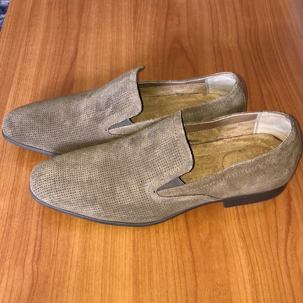 Calvin Klein Tan Suede Loafers